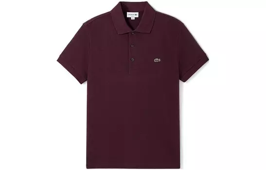 Рубашка поло мужская фиолетовая Lacoste, темно-фиолетовый
