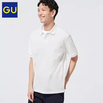 Рубашка-поло мужская Gu Dry Polo с короткими рукавами, темно-синий