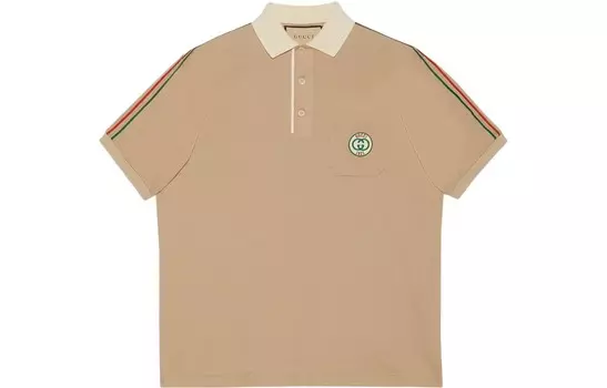 Рубашка поло мужская хаки Gucci, хаки