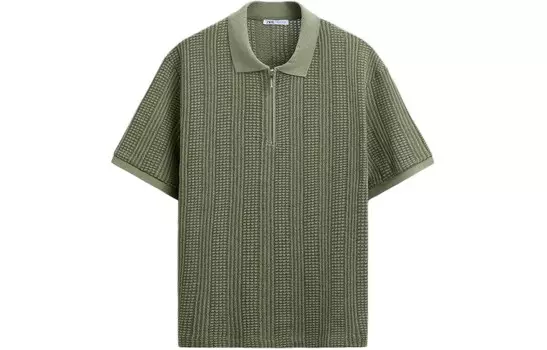 Рубашка поло мужская хаки Zara, хаки