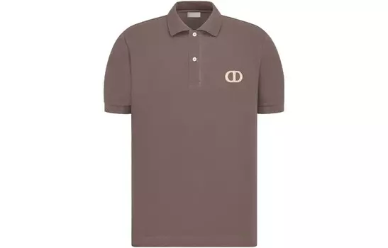 Рубашка поло мужская коричневая Dior, коричневый