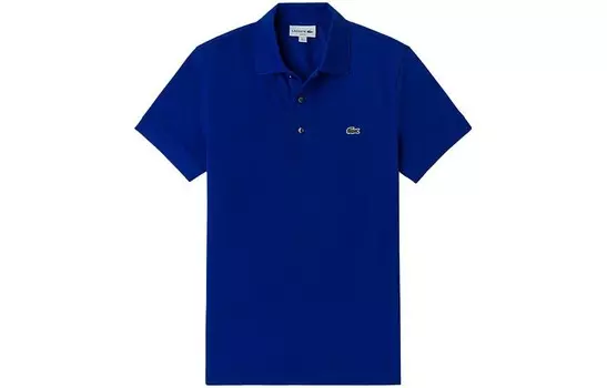 Рубашка поло мужская королевского синего цвета Lacoste, синий