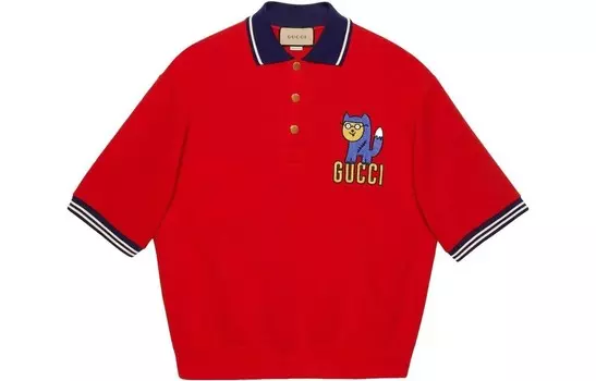 Рубашка поло мужская красная Gucci, красный