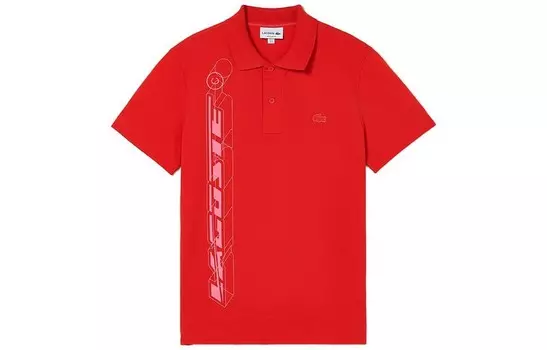 Рубашка поло мужская красная Lacoste, красный