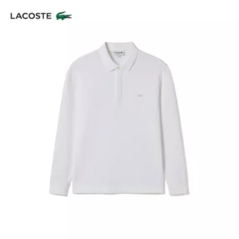 Рубашка-поло мужская Lacoste с длинными рукавами, белый