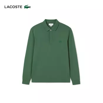 Рубашка-поло мужская Lacoste с длинными рукавами, зеленый
