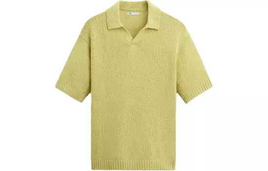 Рубашка поло мужская лаймовая Zara, цвет Lime