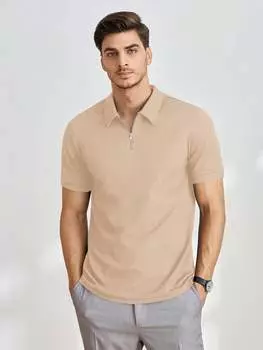 Рубашка-поло мужская Manfinity Homme с короткими рукавами, абрикосовый