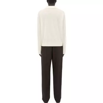Рубашка поло мужская мелового цвета Bottega Veneta, цвет Chalk color