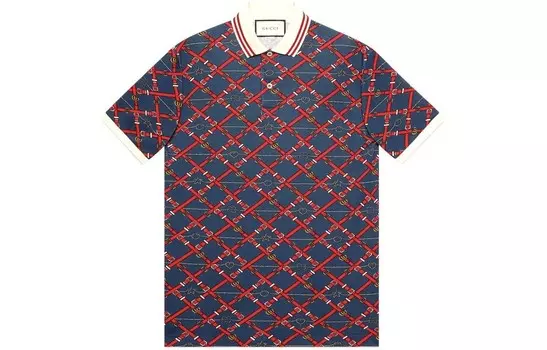 Рубашка поло мужская многоцветная Gucci, цвет Multicolor