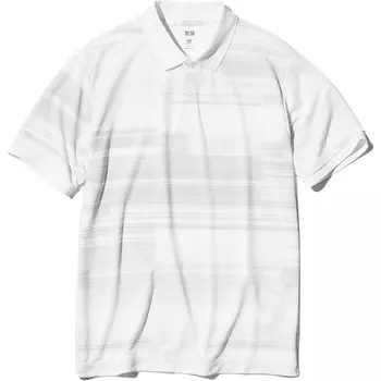 Рубашка поло мужская молочно-белая Uniqlo, слоновая кость