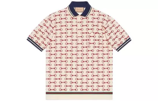 Рубашка поло мужская Off White Gucci, кремовый