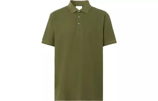 Рубашка поло мужская оливковая Burberry, оливковый