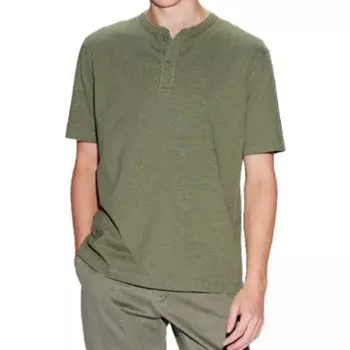 Рубашка поло мужская оливковая Uniqlo, оливковый