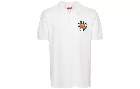 Рубашка поло мужская оптически белая Kenzo, белый