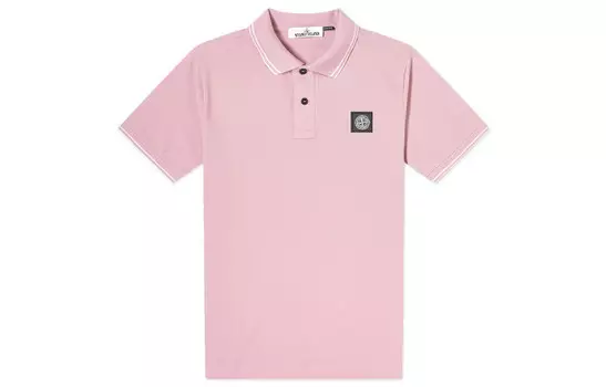 Рубашка поло мужская розовая Stone Island, розовый