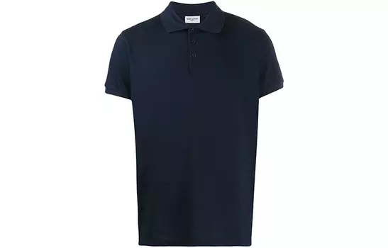 Рубашка поло мужская Saint Laurent, темно-синий