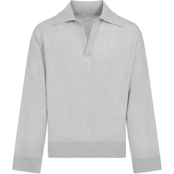 Рубашка поло мужская серая Bottega Veneta, серый