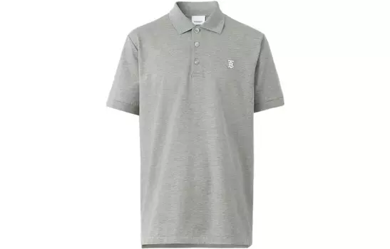 Рубашка поло мужская серая Burberry, серый