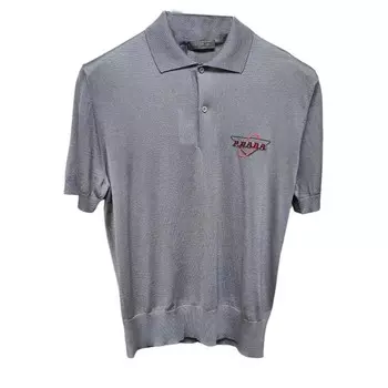 Рубашка поло мужская серая Prada, серый