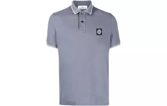 Рубашка поло мужская серая Stone Island, серый