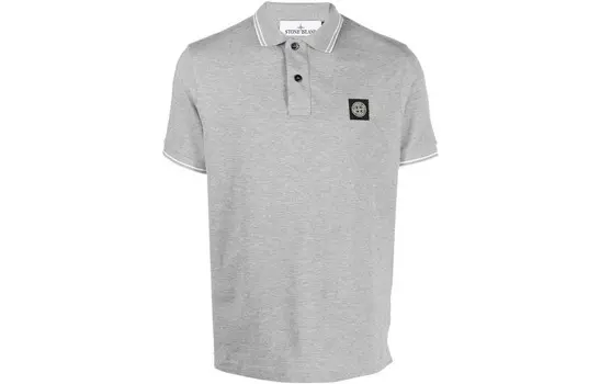 Рубашка поло мужская серая Stone Island, серый