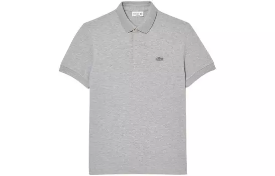 Рубашка поло мужская серебристо-серая Lacoste, серый