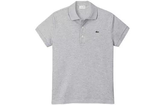 Рубашка поло мужская серебристо-серая Lacoste, серый