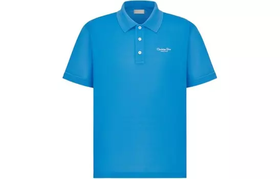Рубашка поло мужская синяя Dior, синий