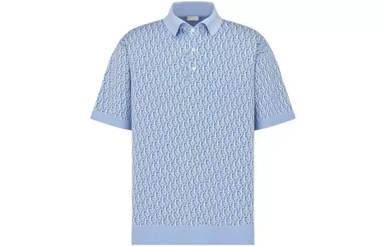 Рубашка поло мужская синяя Dior, синий