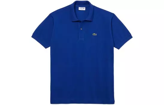 Рубашка поло мужская синяя Lacoste, синий