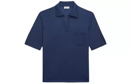 Рубашка поло мужская синяя Saint Laurent, синий