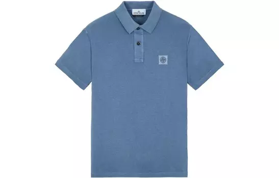Рубашка поло мужская синяя Stone Island, синий