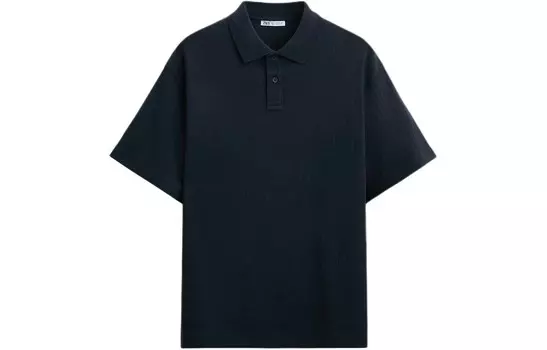 Рубашка поло мужская синяя Zara, синий