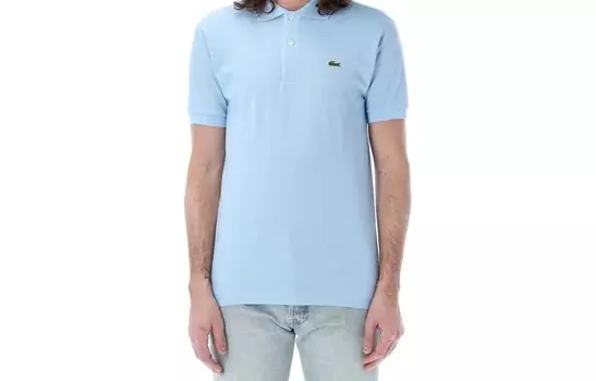 Рубашка поло мужская светло-синяя Lacoste, светло-голубой