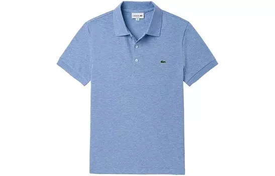Рубашка поло мужская светло-синяя Lacoste, светло-голубой