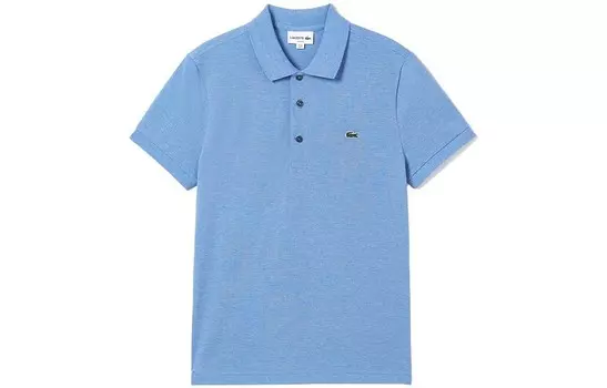 Рубашка поло мужская светло-синяя Lacoste, светло-голубой