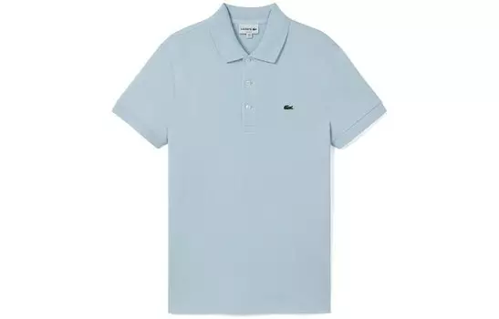 Рубашка поло мужская светло-синяя Lacoste, светло-голубой