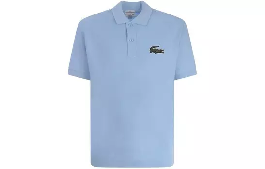 Рубашка поло мужская светло-синяя Lacoste, светло-голубой