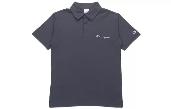 Рубашка поло мужская темно-серая Champion, темно-серый