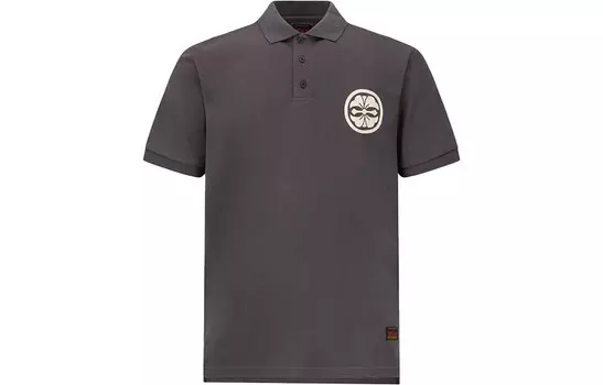 Рубашка поло мужская темно-серая Evisu, темно-серый