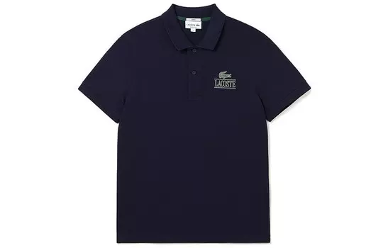 Рубашка поло мужская темно-синяя 166 Lacoste, темно-синий