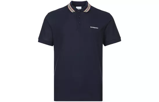 Рубашка поло мужская темно-синяя Burberry, синий