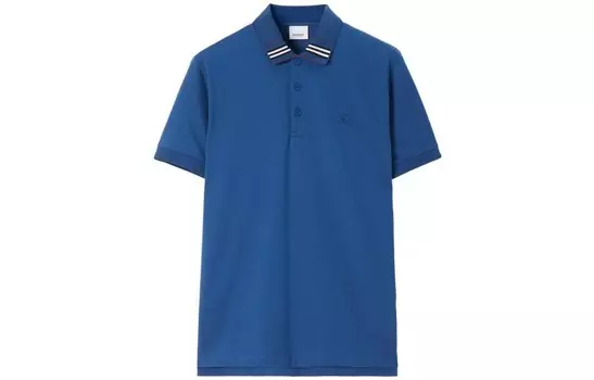 Рубашка поло мужская темно-синяя Burberry, темно-синий