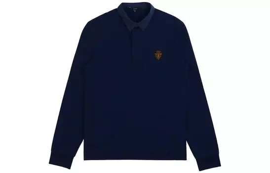 Рубашка поло мужская темно-синяя Gucci, темно-синий