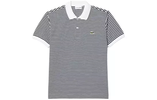 Рубашка поло мужская темно-синяя Lacoste, синий