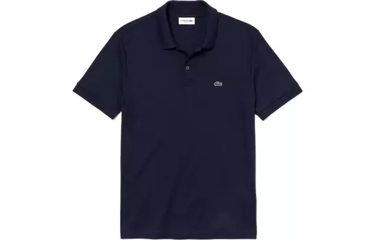 Рубашка поло мужская темно-синяя Lacoste, синий