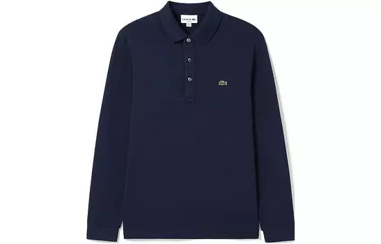 Рубашка поло мужская темно-синяя Lacoste, темно-синий