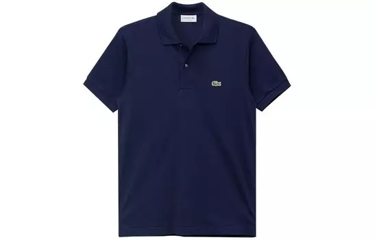 Рубашка поло мужская темно-синяя Lacoste, темно-синий