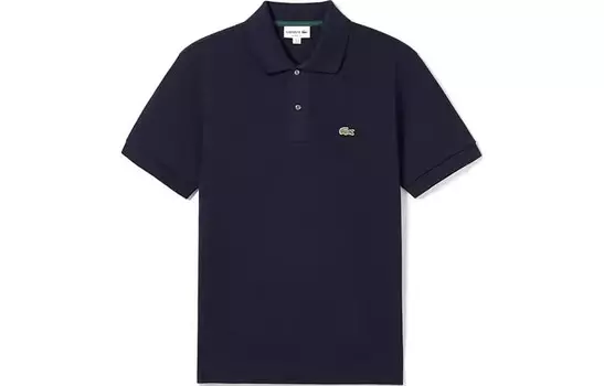 Рубашка поло мужская темно-синяя Lacoste, темно-синий